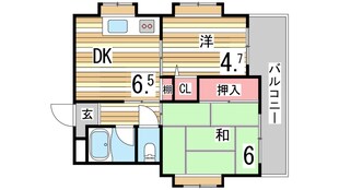 アミティ御影の物件間取画像